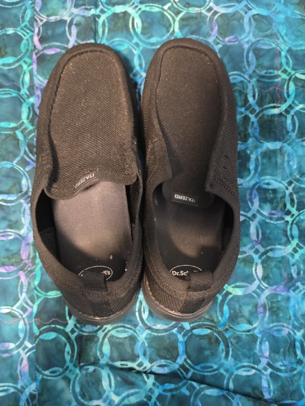 Dr. Scholl's Black Knit Slip-On Comfort Shoes Size 11.5 and 2X wide